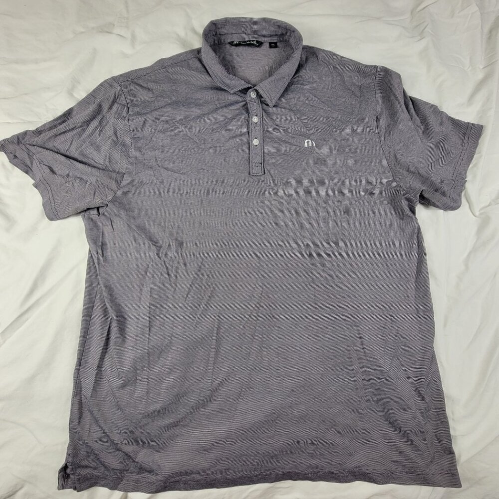 Travis Mathew Mens 3XL Purple Polo Shirt Short Sleeve Outdoors Summer Comfort